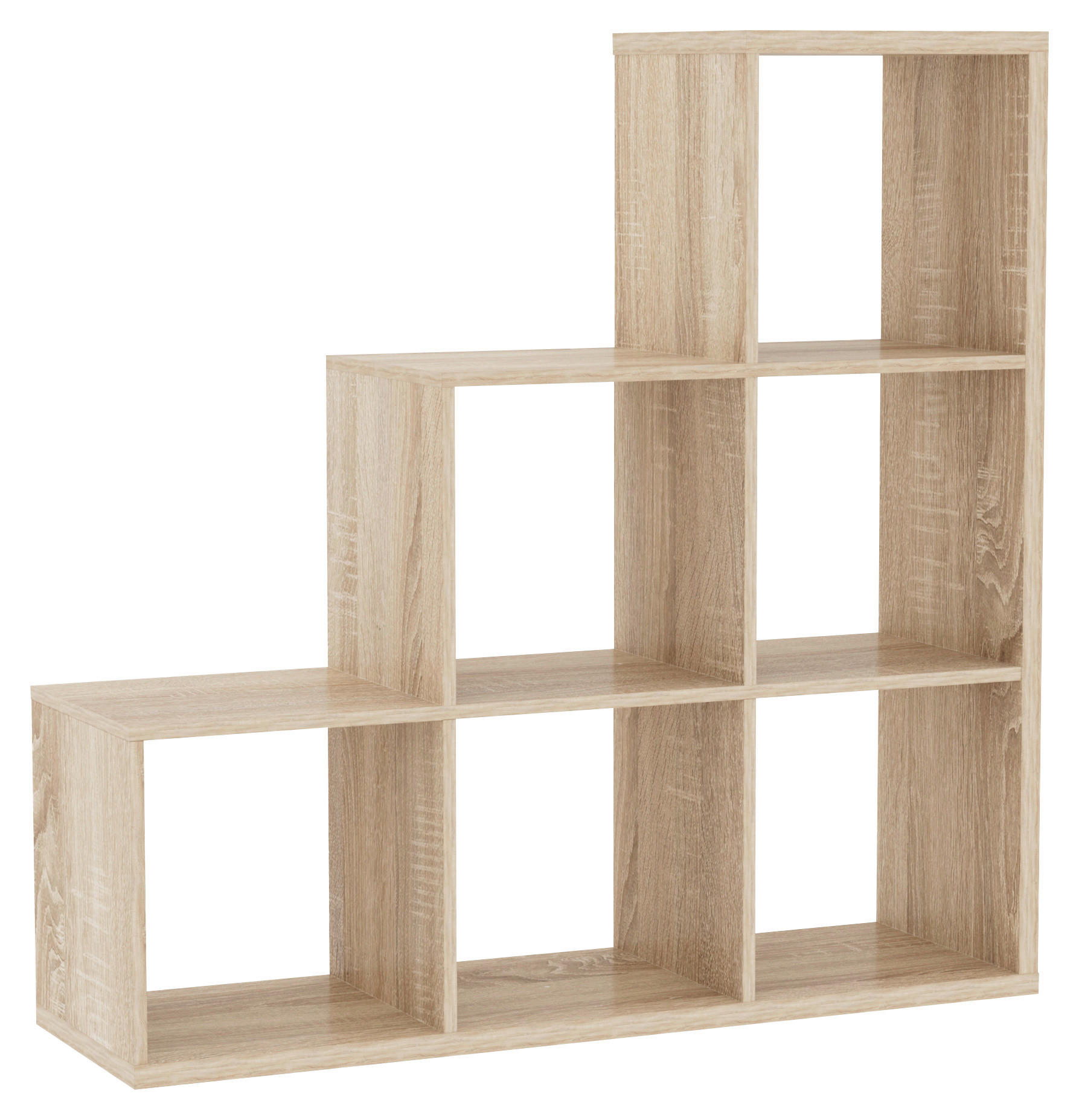 Stufenregal Max Step Eiche Sonoma Nachbildung B/H/T: ca. 106x107x33 cm Max Step - Eiche (106,00/107,00/33,00cm)