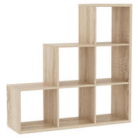 Stufenregal Max Step Eiche Sonoma Nachbildung B/H/T: ca. 106x107x33 cm Max Step - Eiche (106,00/107,00/33,00cm)
