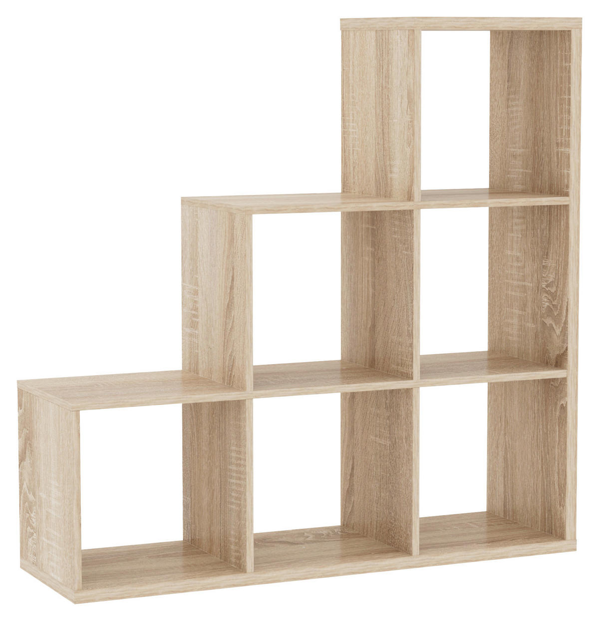 Stufenregal Max Step Eiche Sonoma Nachbildung B/H/T: ca. 106x107x33 cm Max Step - Eiche (106,00/107,00/33,00cm)
