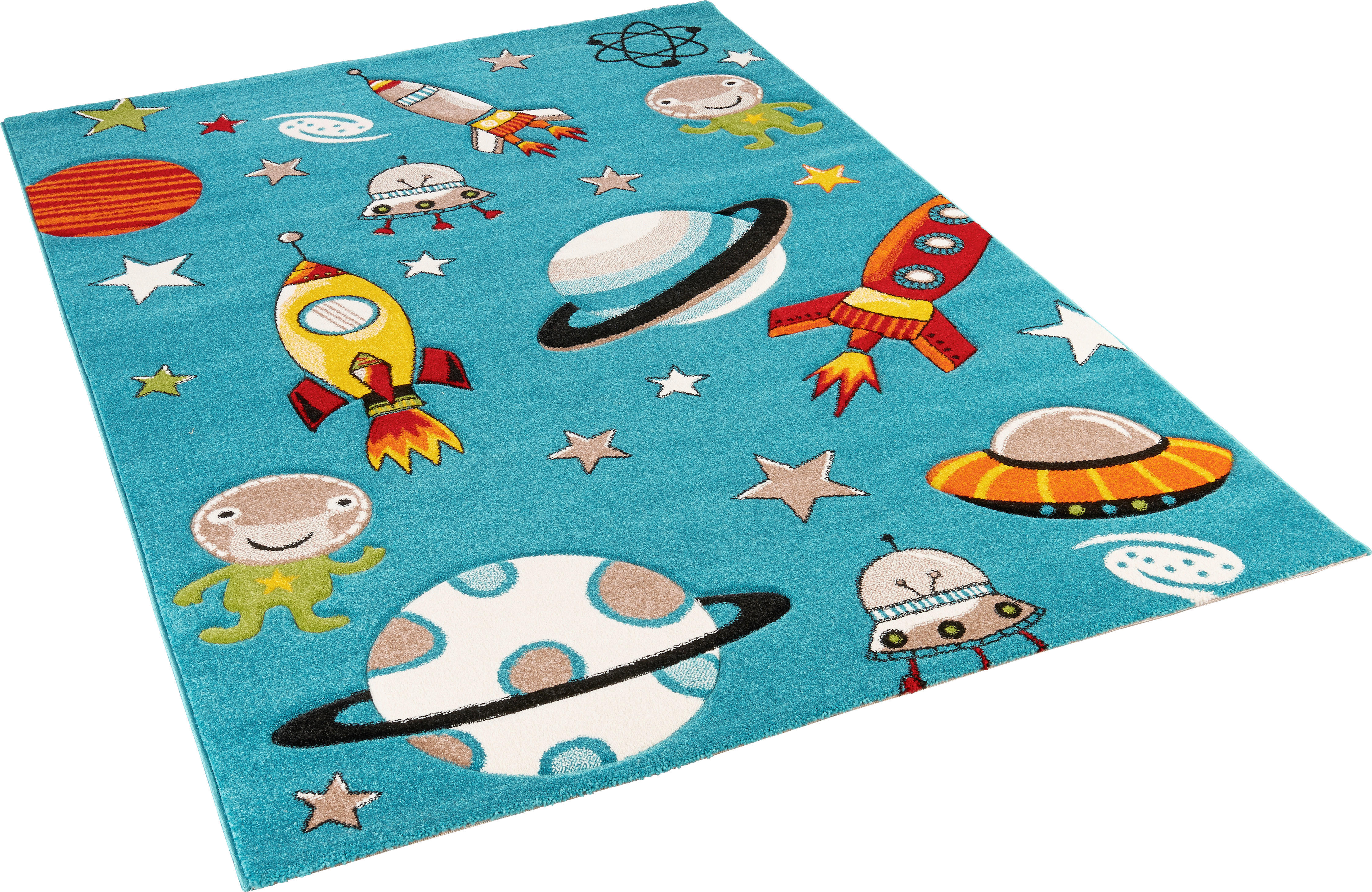 Merinos Kinderteppich Diamond Kids blau B/H/L: ca. 160x0,13x230 cm Diamond Kids - blau (230,00/160,00/0,13cm) - Merinos