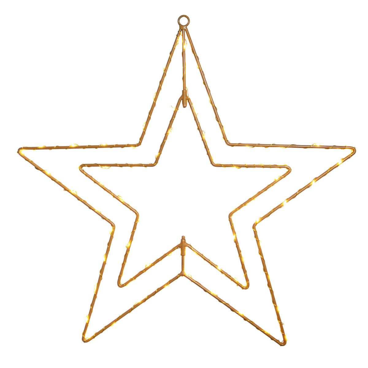 Näve Leuchten LED-Dekoartikel LED Weihnachtsartikel STERN - gold (40,00/40,00/40,00cm) - Näve Leuchten