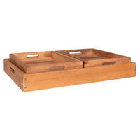 Tablett 3er Set Faro Faro - teak