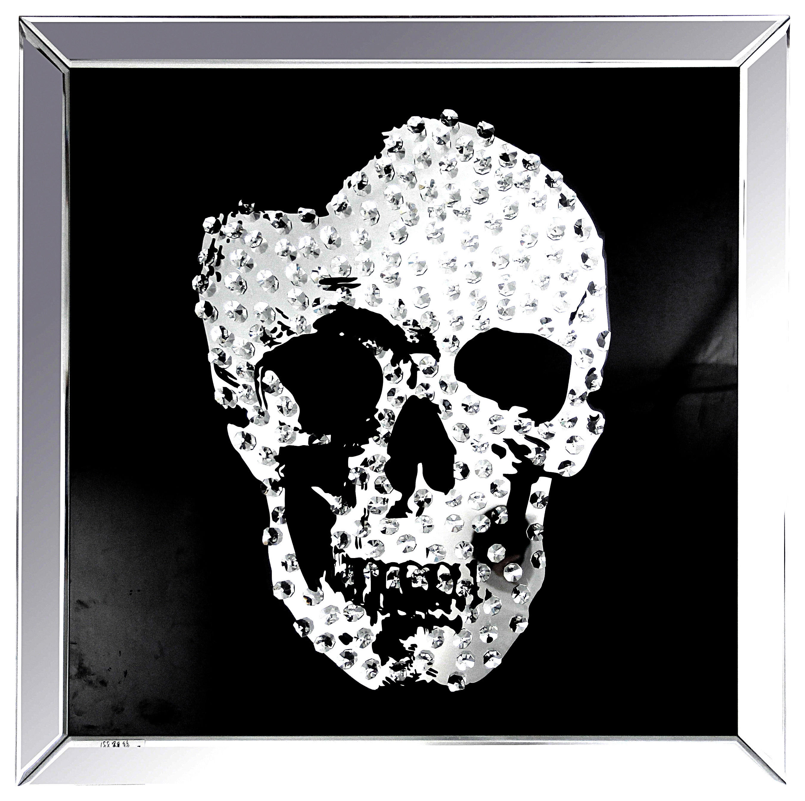 Wandbild Totenkopf B/L: ca. 60x60 cm Bild_Kristall_Skull 60x60cm - (60,00/60,00cm)