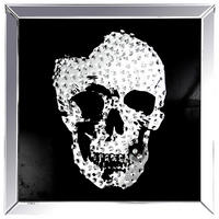 Wandbild Totenkopf B/L: ca. 60x60 cm Bild_Kristall_Skull 60x60cm - (60,00/60,00cm)