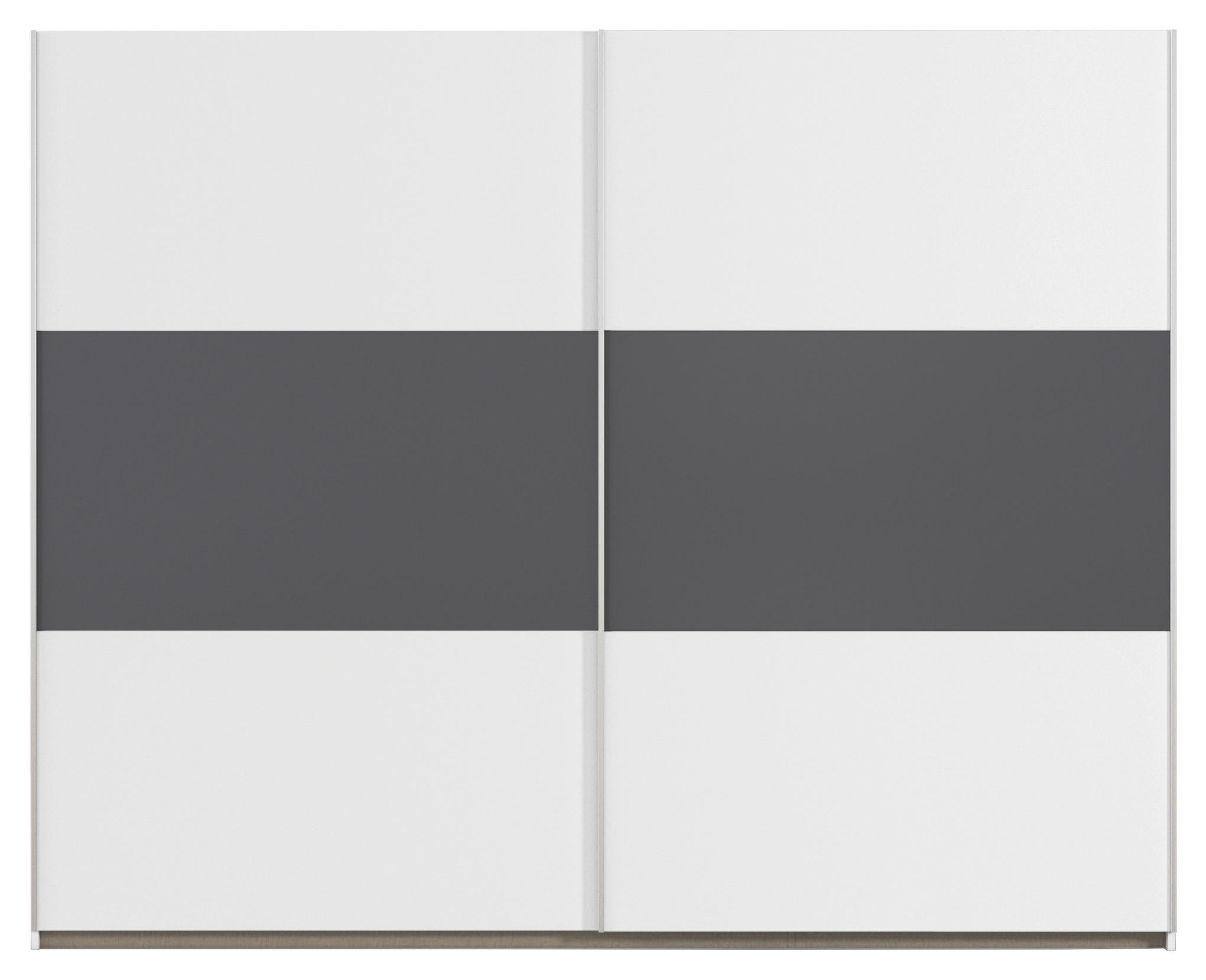 Kleiderschrank Oslo Alpinweiß grau B/H/T: ca. 261x210x59 cm Oslo - Alpinweiß/grau (261,00/210,00/59,00cm)