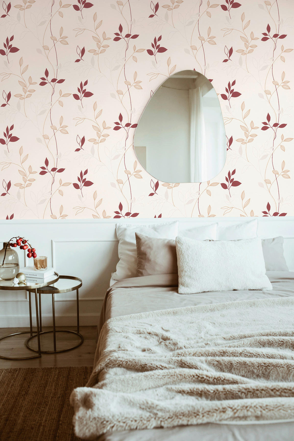 A.S.Creation Vliestapete rot beige B/H/D: ca. 53x1005x9,6 cm Vliestapete - beige/rot (9,60/1005,00cm) - A.S.Creation