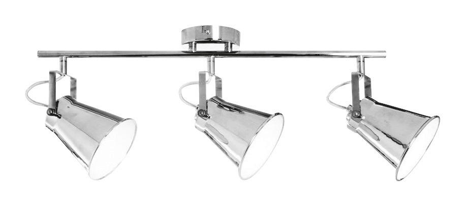 Spot-Light Deckenleuchte 2742328 Chrom Metall B/H/T: ca. 75x26x24 cm E27 3 günstig online kaufen