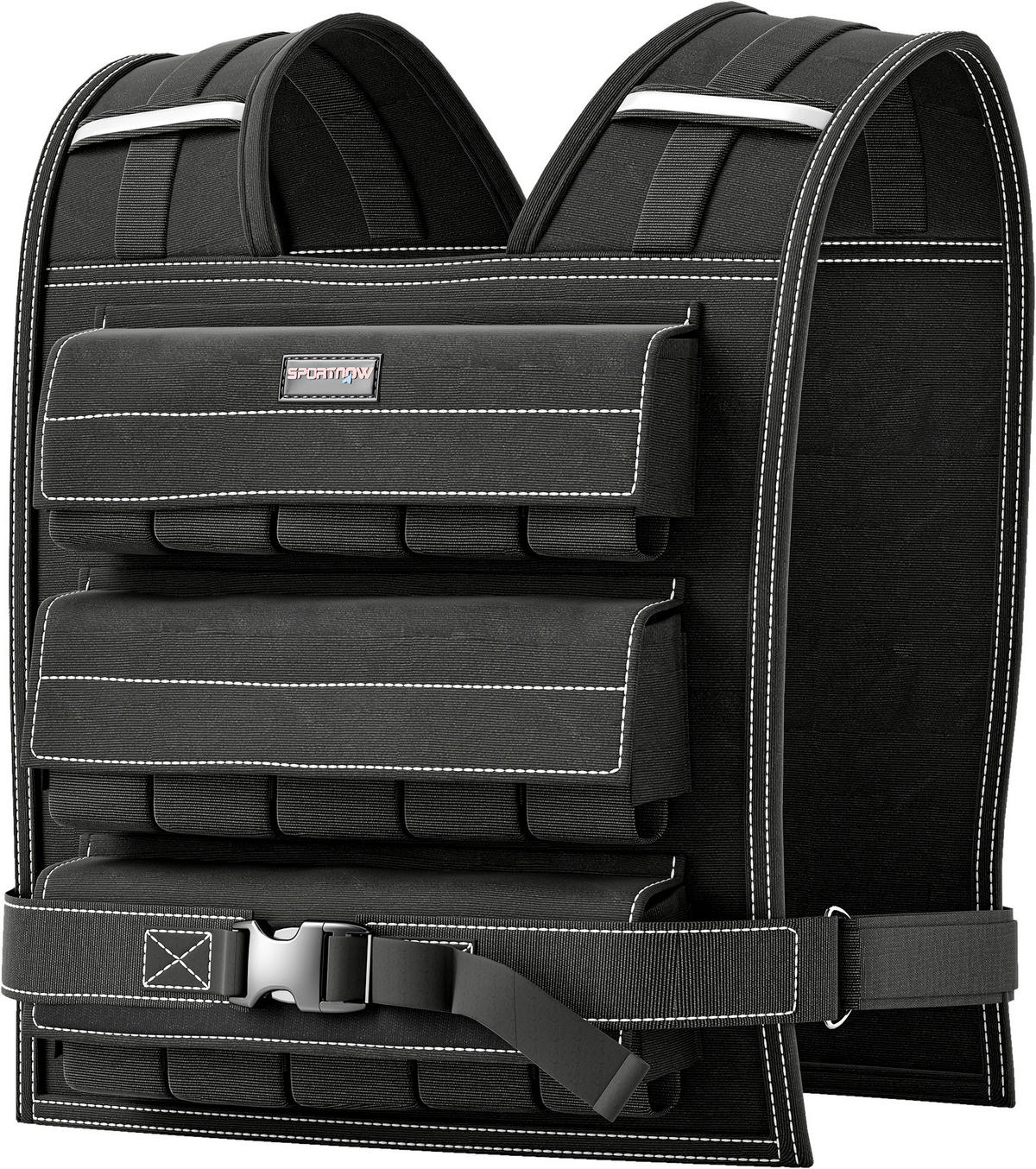 SPORTNOW Gewichtsweste schwarz Metall B/H/L: ca. 40x0,1x50 cm Gewichtsweste - schwarz (50,00/40,00/0,10cm) - SPORTNOW