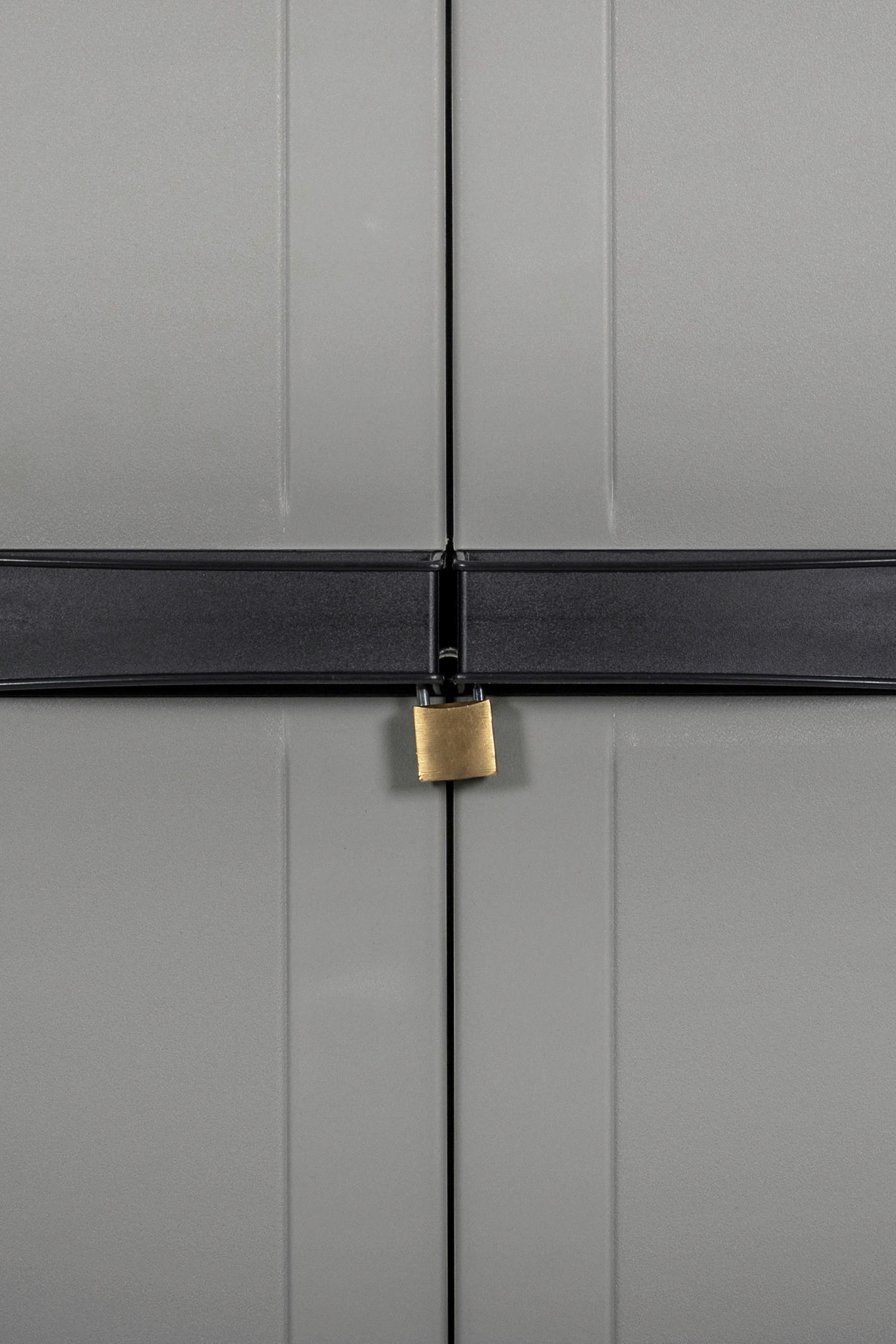 Toomax Kunststoffschrank grau B/H/T: ca. 64x165x37 cm Kunststoffschrank_Bios_Midi_hoch - schwarz/grau (64,00/165,00/37,00cm) - Toomax
