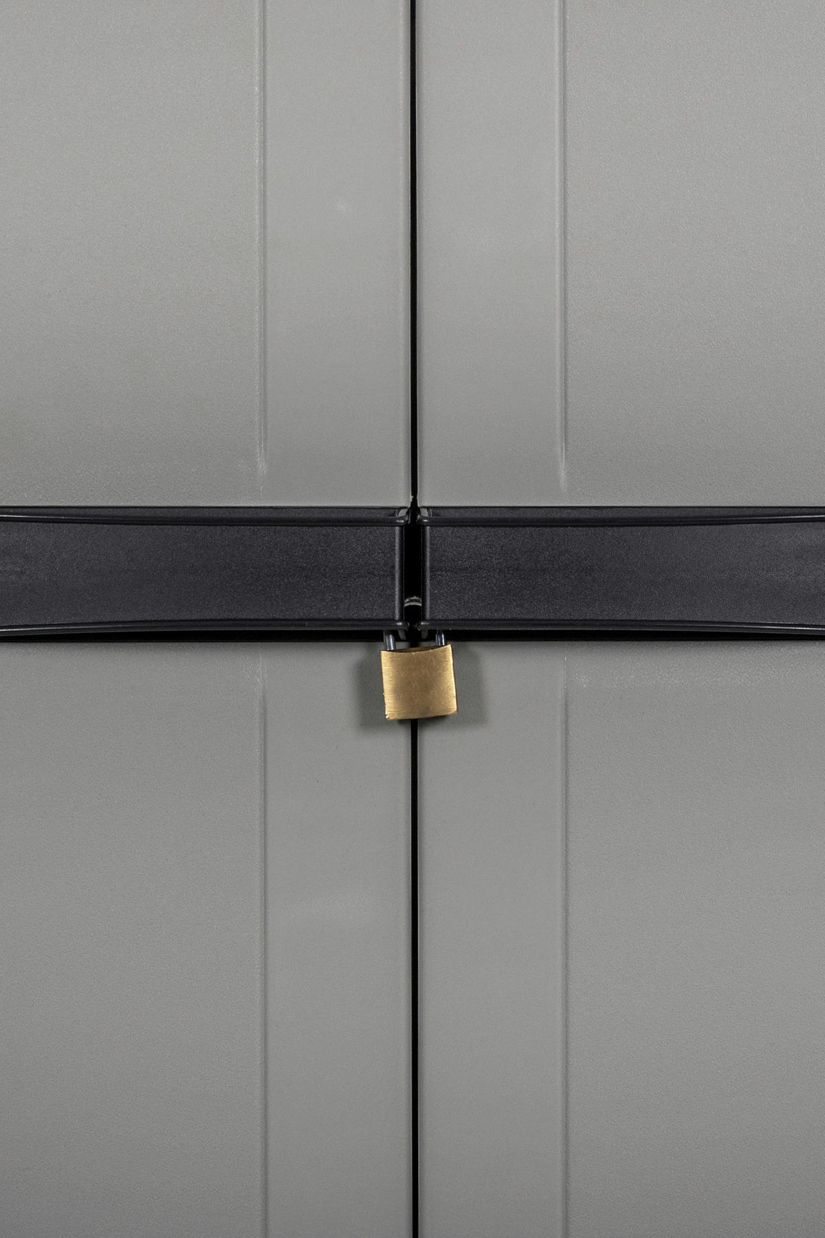 Toomax Kunststoffschrank grau B/H/T: ca. 64x165x37 cm Kunststoffschrank_Bios_Midi_hoch - schwarz/grau (64,00/165,00/37,00cm) - Toomax