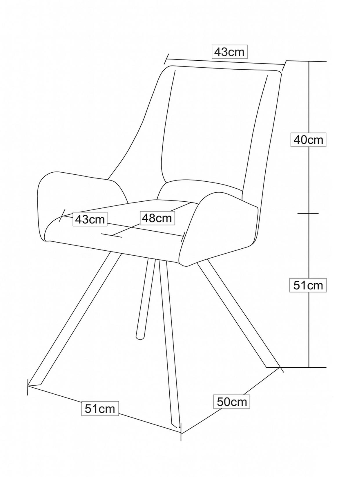 Stuhl HELEN, 2er Set creme schwarz Webstoff B/H/T: ca. 56x63x91 cm HELEN, 2er Set - creme/schwarz (56,00/63,00/91,00cm) - xonox.home