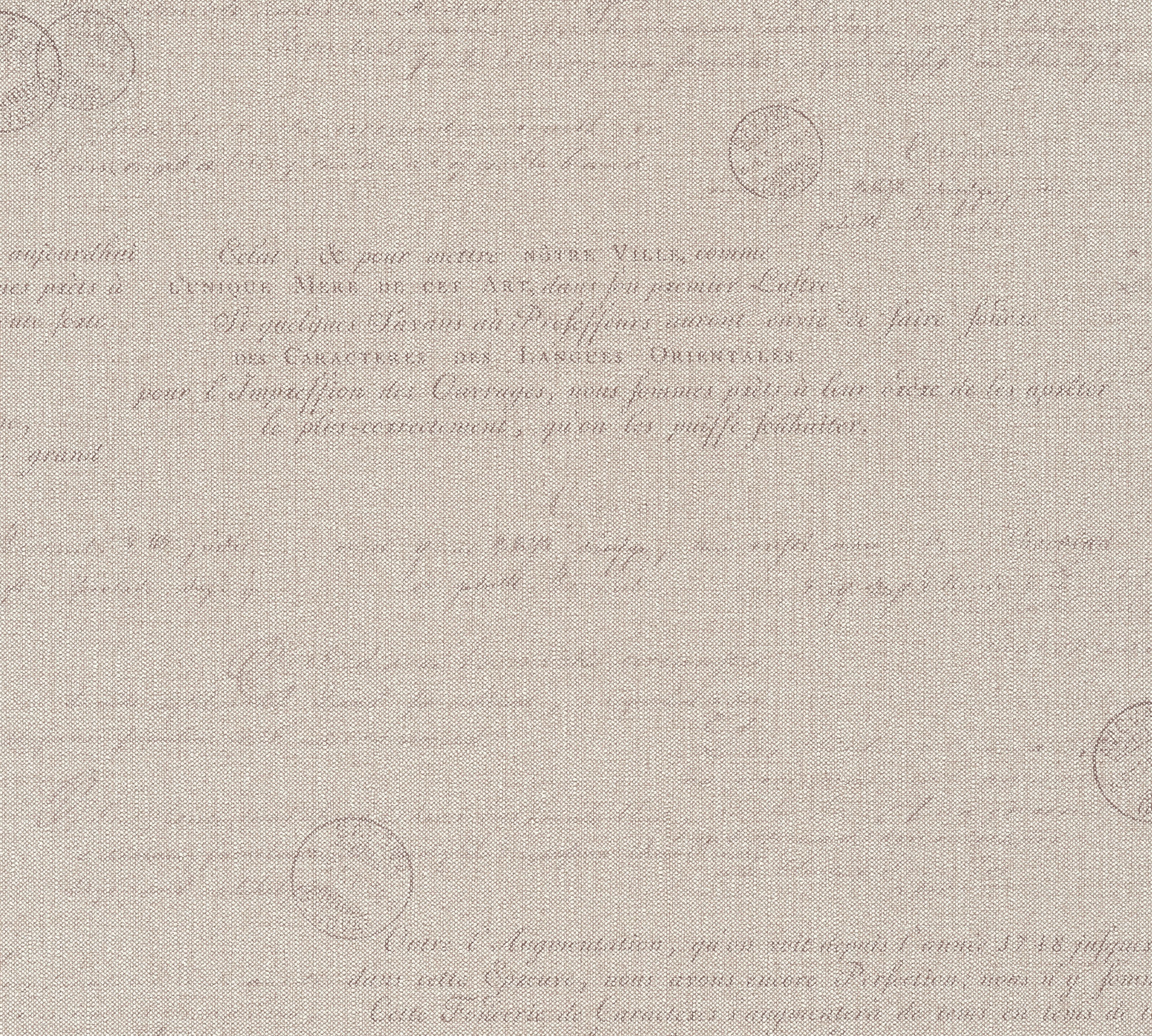 Vliestapete Schrift beige B/L: ca. 53x1005 cm Vliestapete_36382-2 - beige (53,00/1005,00cm)
