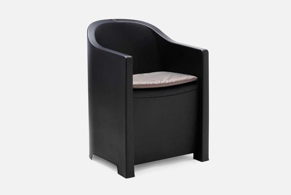 ProGarden Loungeset SET LUNA anthrazit Kunststoff SET LUNA - anthrazit - ProGarden