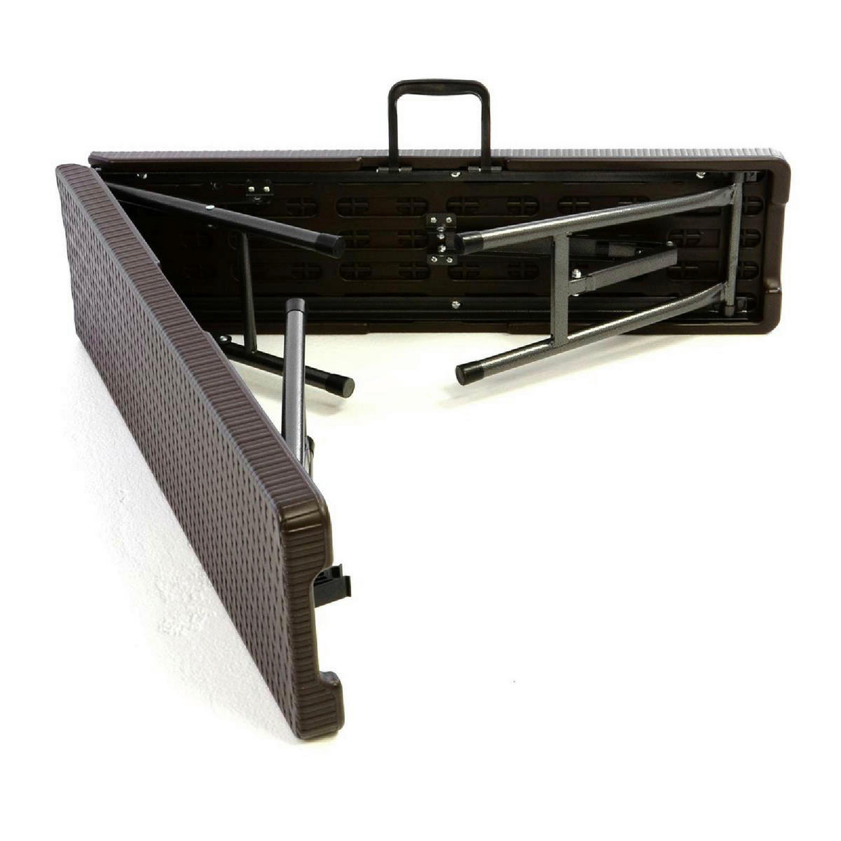 VCM Klappbank braun Metall B/H/L: ca. 25x43x180 cm Klappbank - braun (180,00/25,00/43,00cm) - VCM