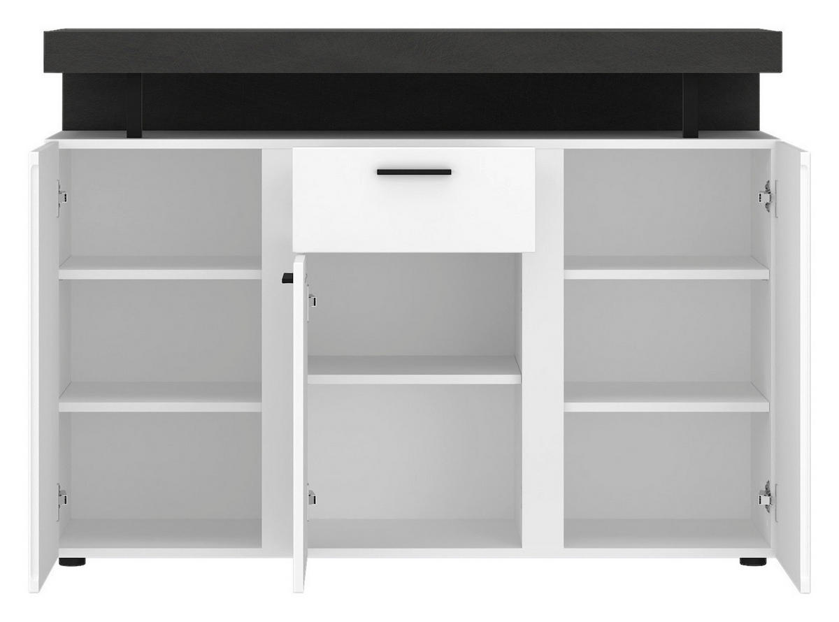 Sideboard Fly B/H/T: ca. 124x90x40 cm Fly - weiß (124,00/90,00/40,00cm)