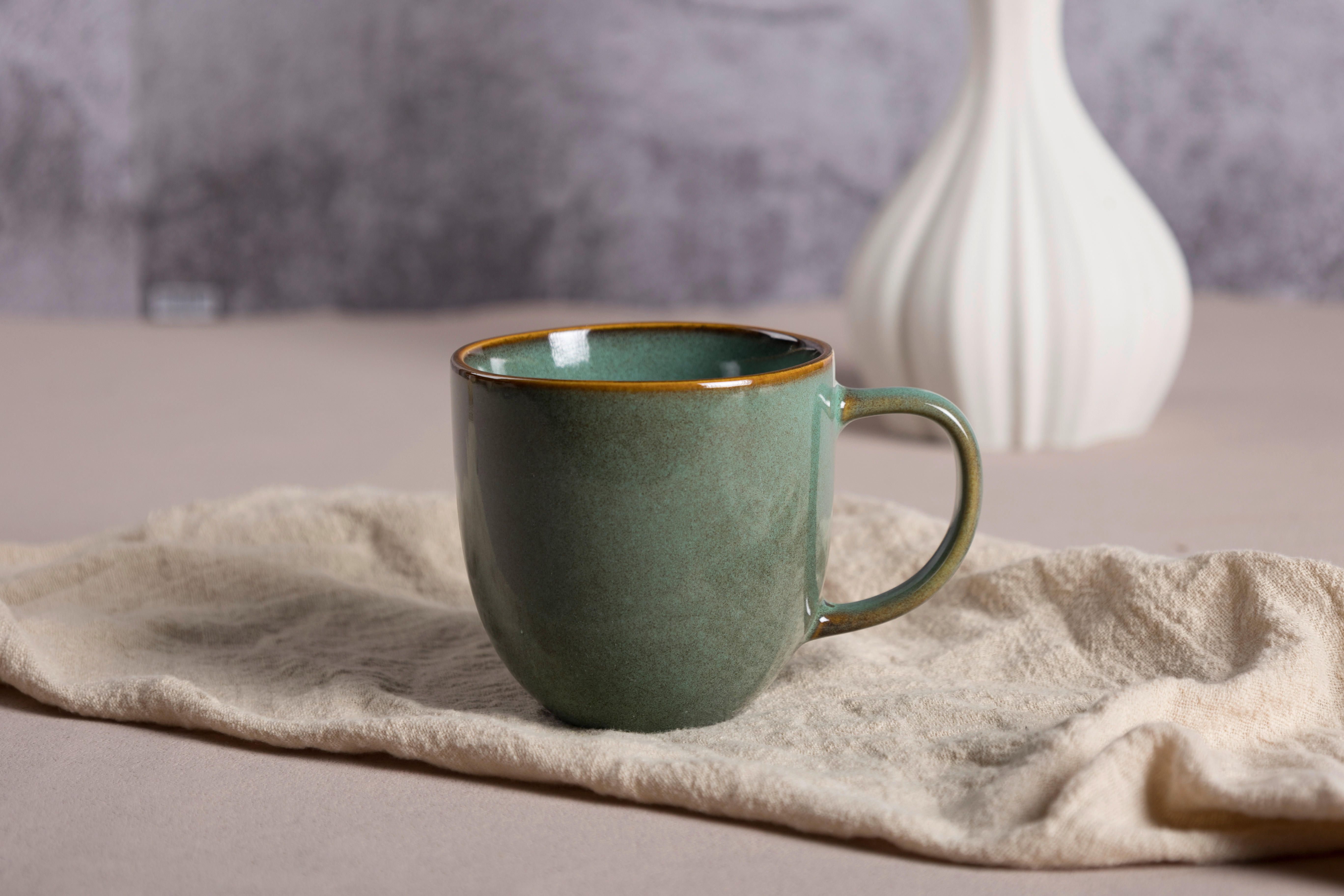 Kaffeebecher grün Steinzeug Kaffeebecher_Organic - grün (8,60/8,80/8,80cm)