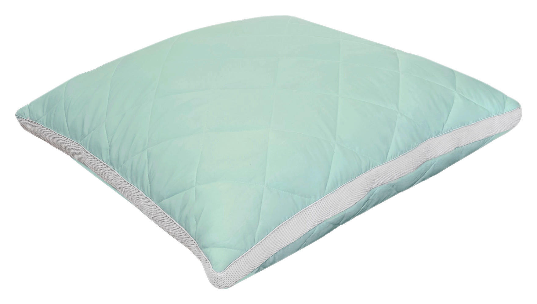 Kopfkissen Kopfkissen_Airflow türkis 80x80cm - weiß/türkis (80,00/80,00cm)