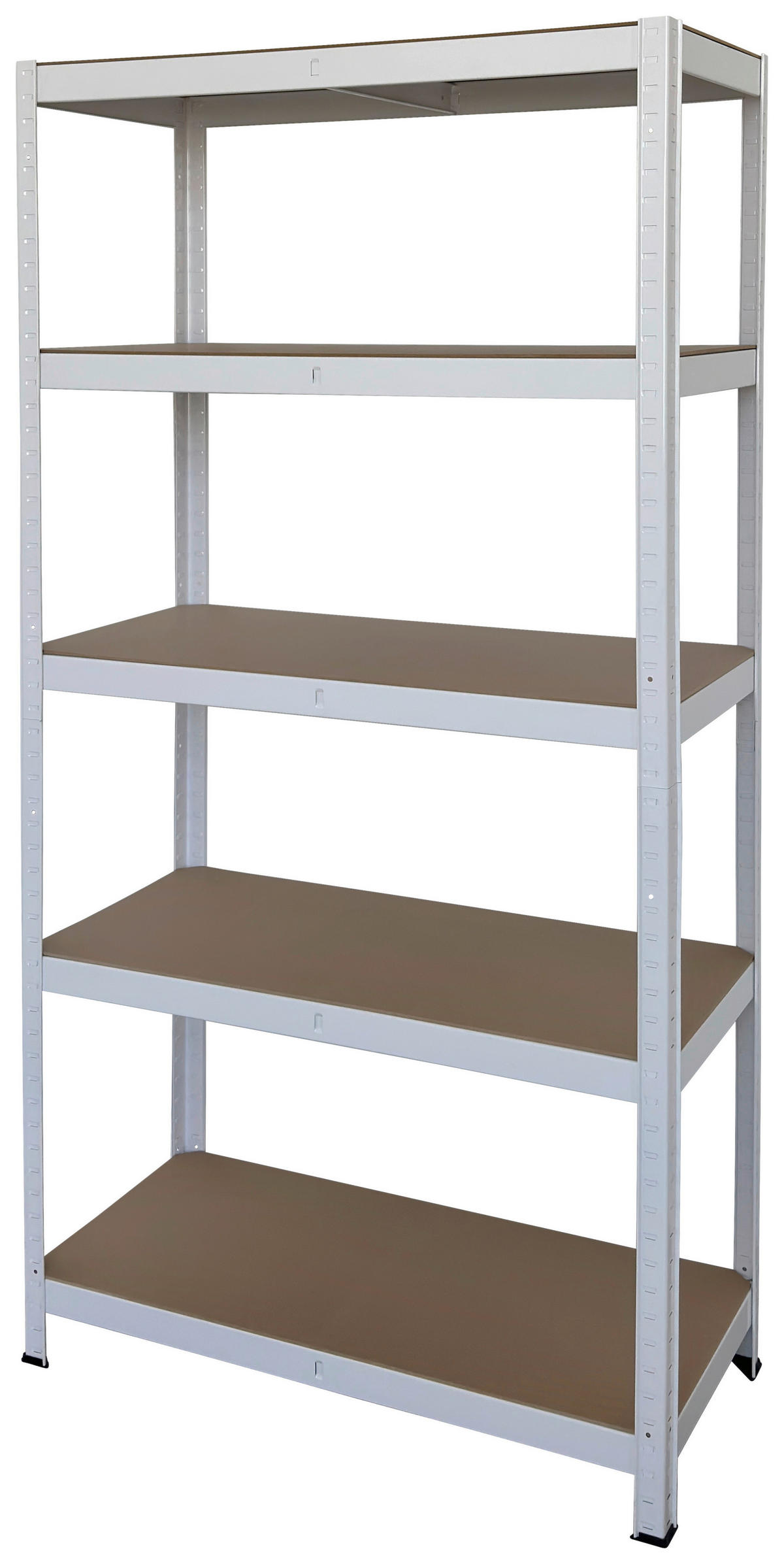 Schwerlaststeckregal weiß B/H/T: ca. 90x180x40 cm Schwerlaststeckregal 180x90x40cm W - weiß (90,00/180,00/40,00cm)