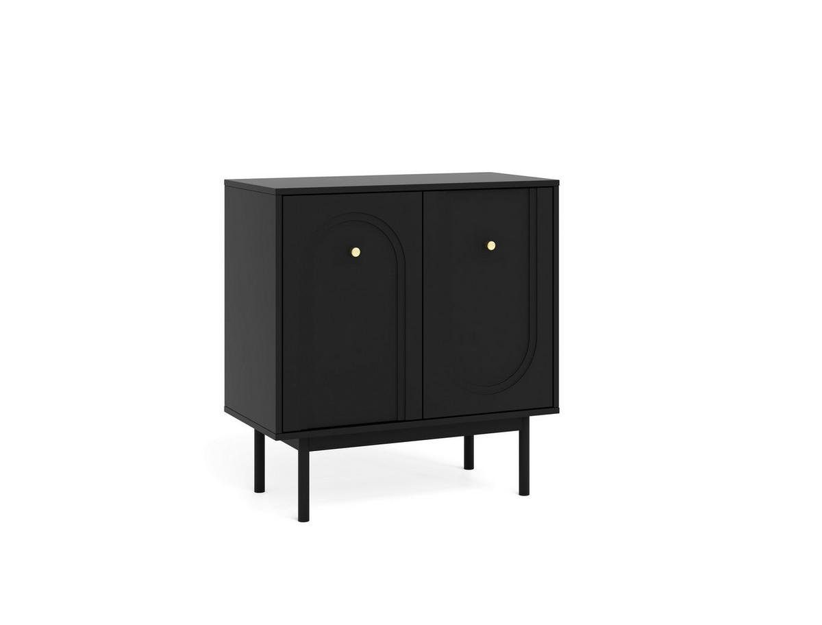 Kommode MAZOMA schwarz gold Optik B/H/T: ca. 79x82x39 cm MAZOMA - gold/schwarz (79,00/82,00/39,00cm) - WIPMEB