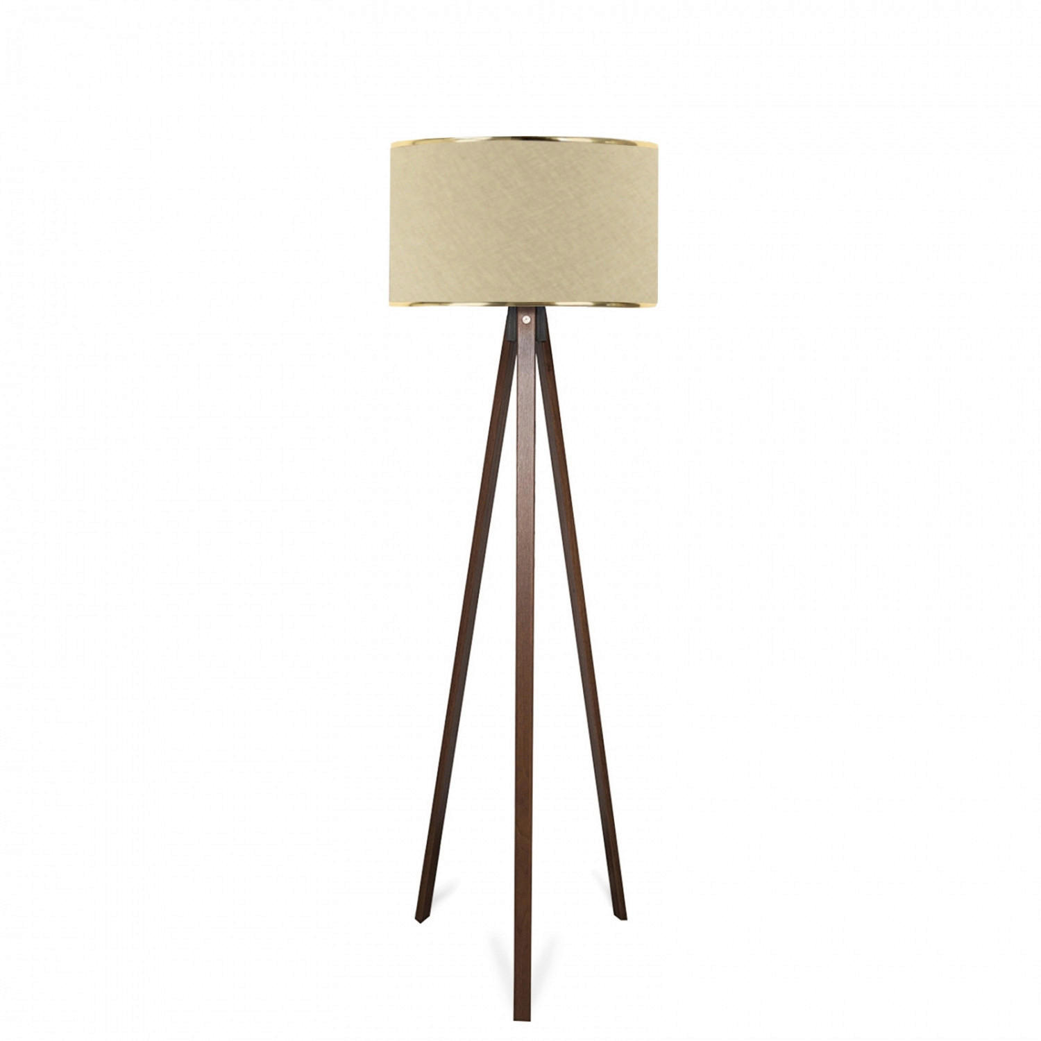 Opviq Stehleuchte beige Holz B/H/T/L/D: ca. 38x140x38x38x38 cm E27 1 Brennstellen AYD - beige (38,00/38,00/140,00cm) - Opviq