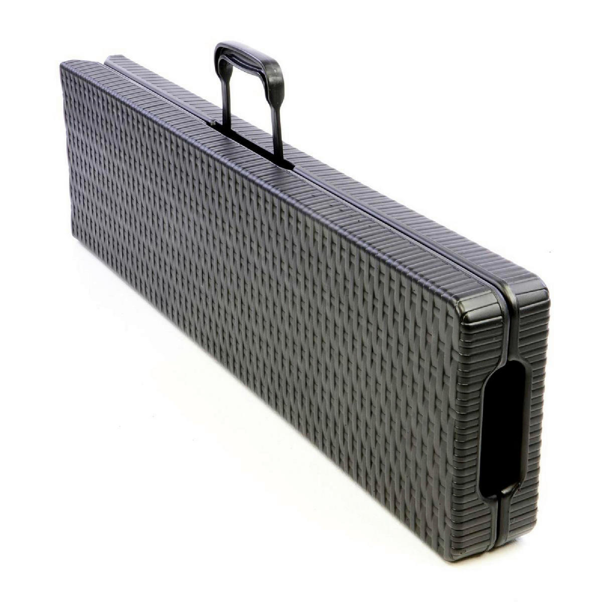 VCM Klappbank schwarz Metall B/H/L: ca. 25x43x180 cm Klappbank - schwarz (180,00/25,00/43,00cm) - VCM