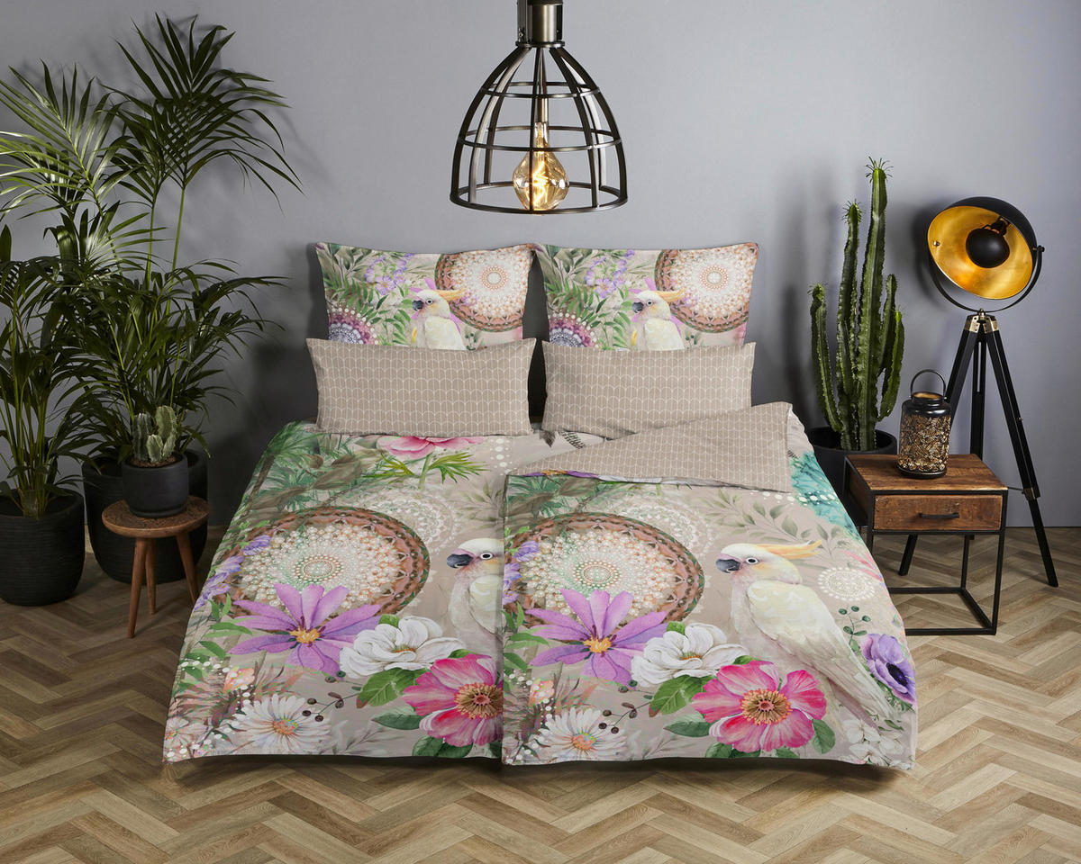 Bettwäsche Indah sand Baumwolle B/L: ca. 155x220 cm Indah - sand (155,00/220,00cm) - HIP