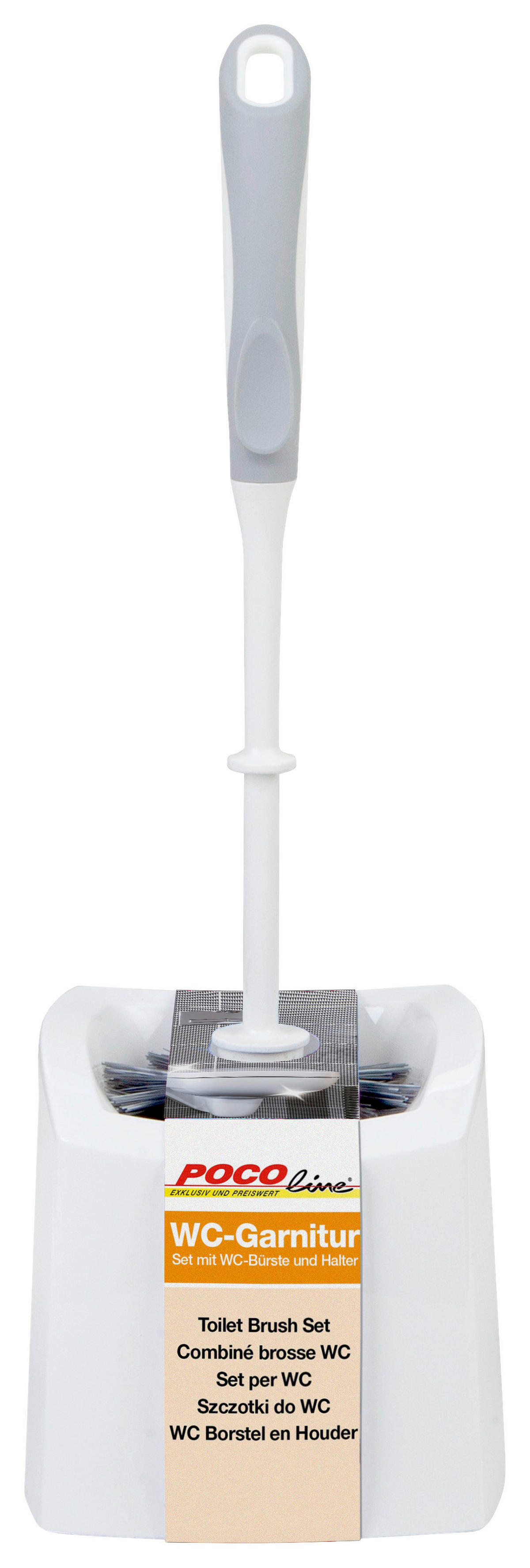 WC-Garnitur weiß Kunststoff WC-Garnitur_mit_Softgriff_POCOline - weiß (13,00/14,00/41,00cm) - POCOline