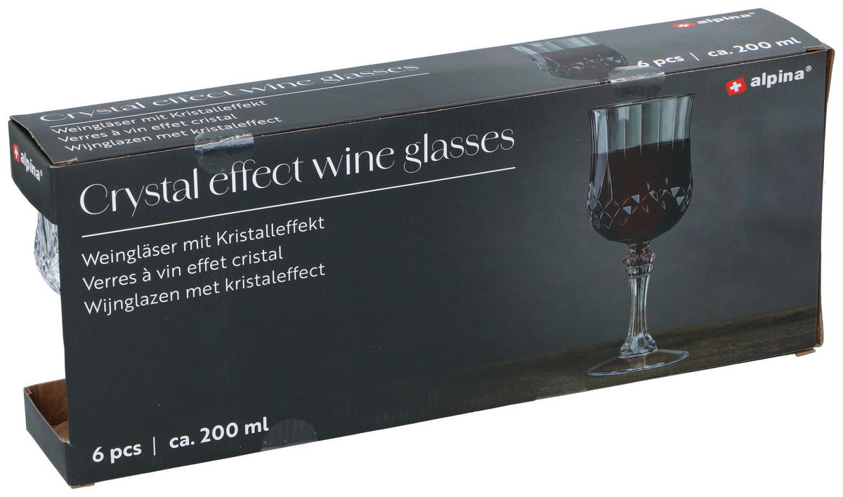 alpina Weingläser-Set transparent Weingläserset_6erSet - transparent (43,00/7,70/17,20cm) - Alpina