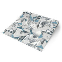 UGEPA Vliestapete New York blau grau B/L: ca. 53x1005 cm Vliestapete_M51001 - blau/grau (53,00/1005,00cm) - UGEPA