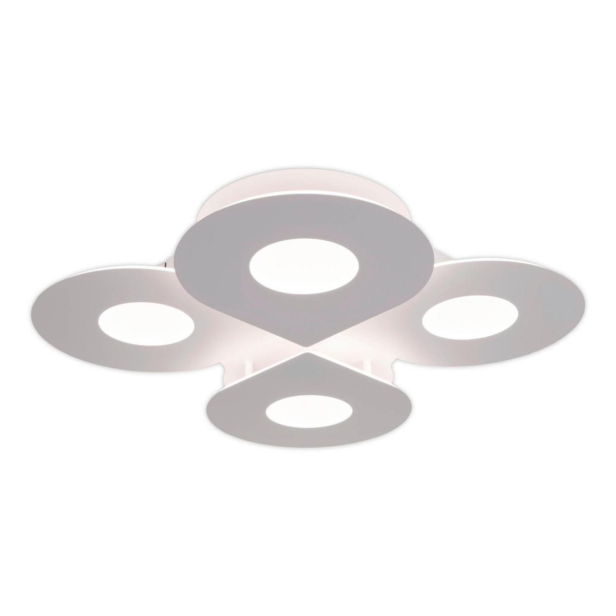 Näve Leuchten LED-Deckenleuchte weiß Metall Kunststoff B/H/T: ca. 50x8x50 cm SMILLA - weiß (50,00/8,00/50,00cm) - Näve Leuchten