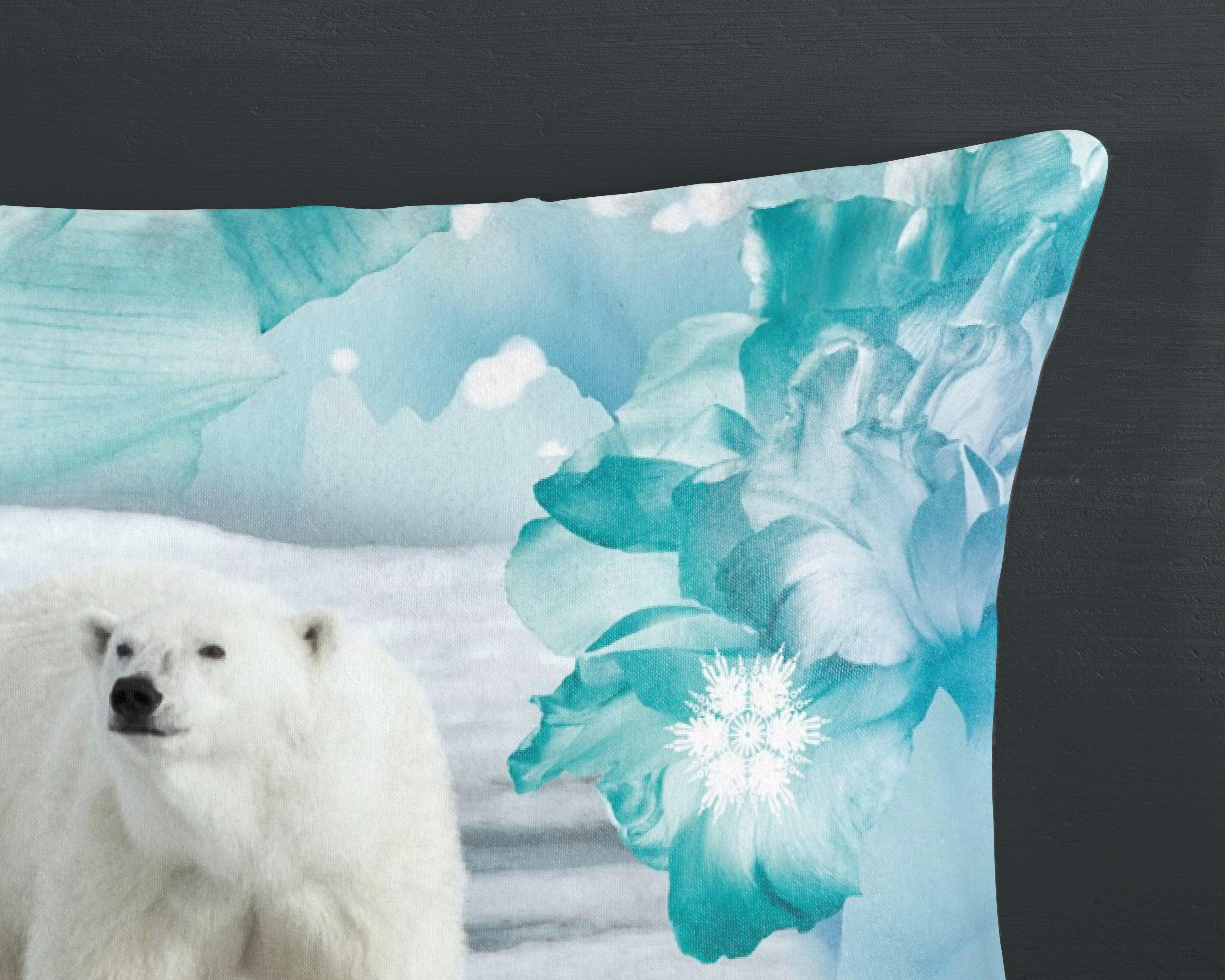 Thumbnail - Baumwoll Bettwäsche Seppo Flanell blau Baumwolle B/L: ca. 135x200 cm