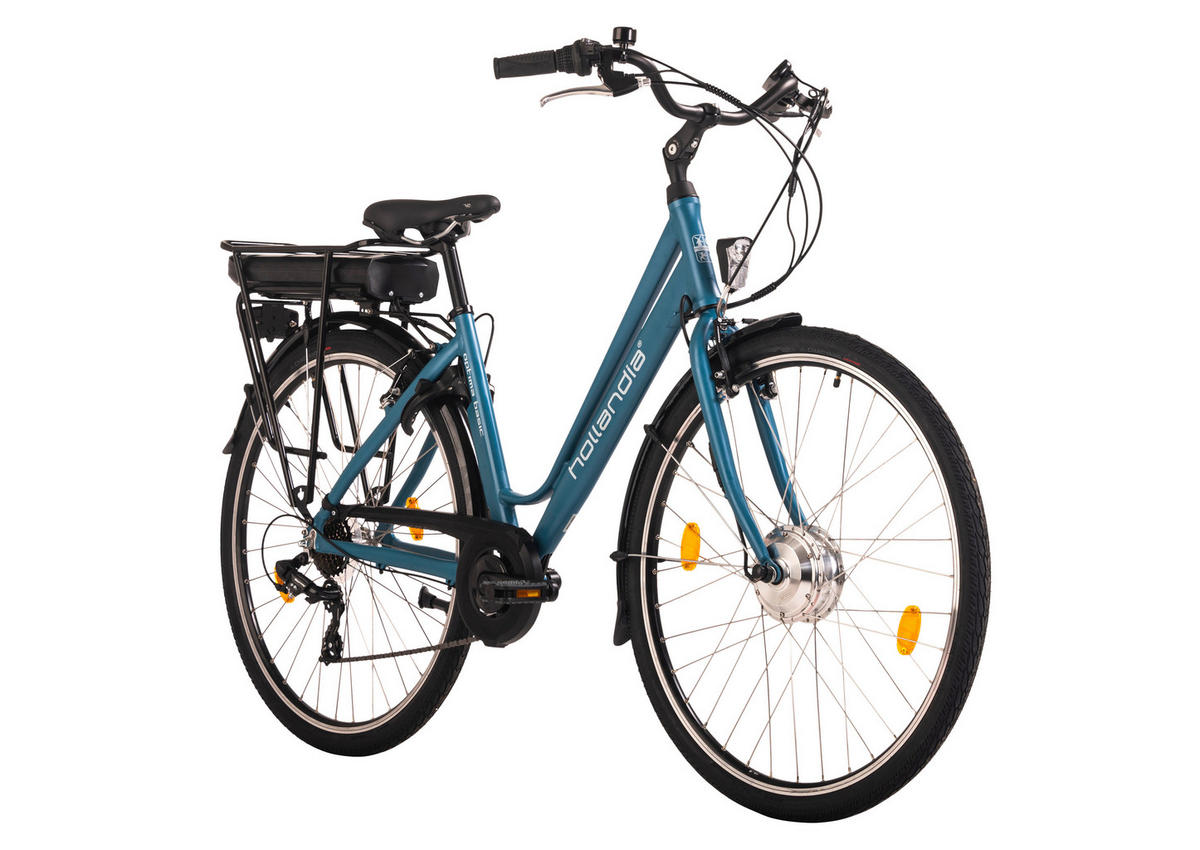 Hollandia City E-Bike Optima Basic KS188E 28 Zoll Rahmenhöhe 44 cm 7 Gänge türkis türkis ca. 250 W ca. 36 V ca. 28 Zoll Optima Basic - türkis - Hollandia