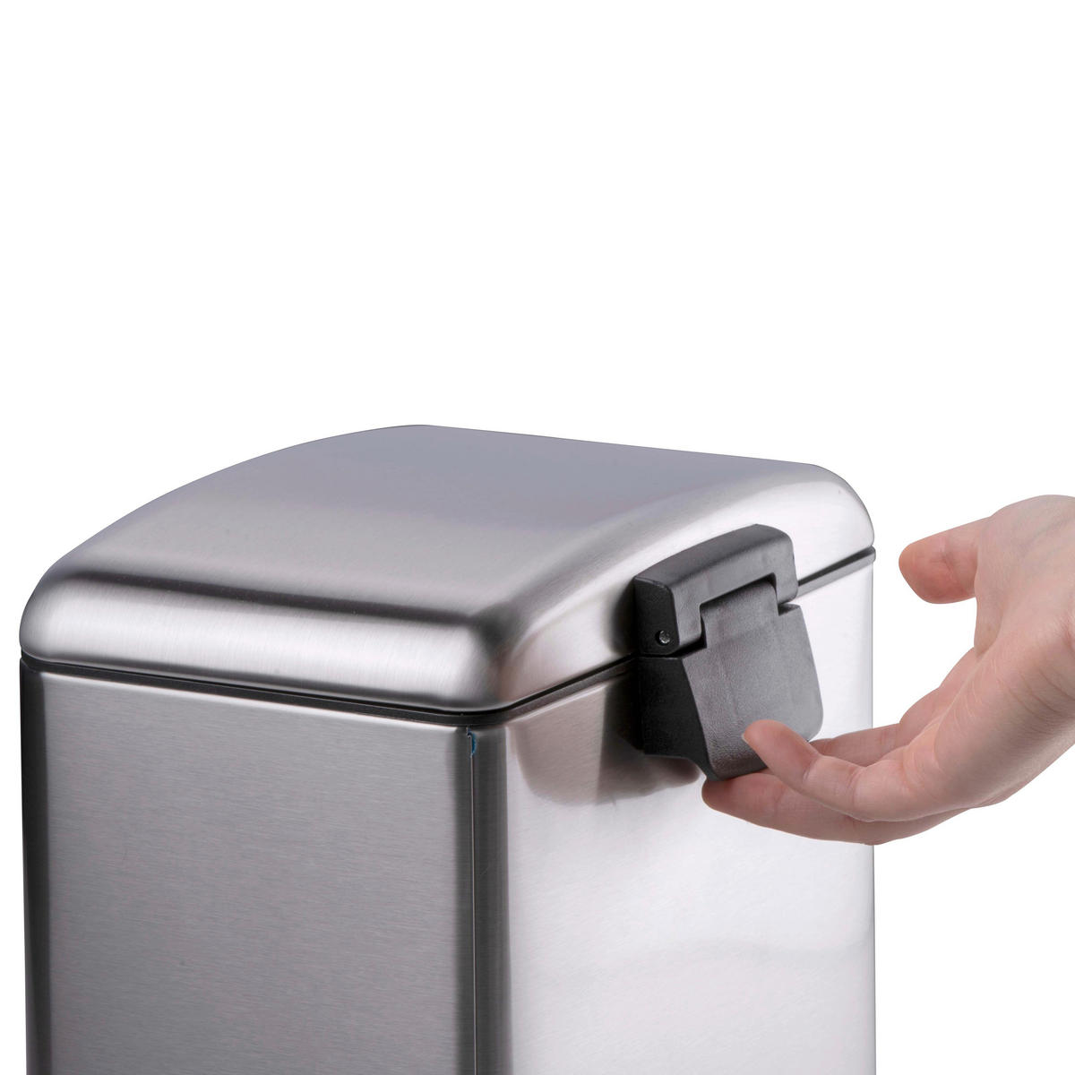 Dirt Devil Treteimer silber Edelstahl B/H/T: ca. 23x32,5x22,5 cm Treteimer - silber (23,00/32,50/22,50cm) - Dirt Devil
