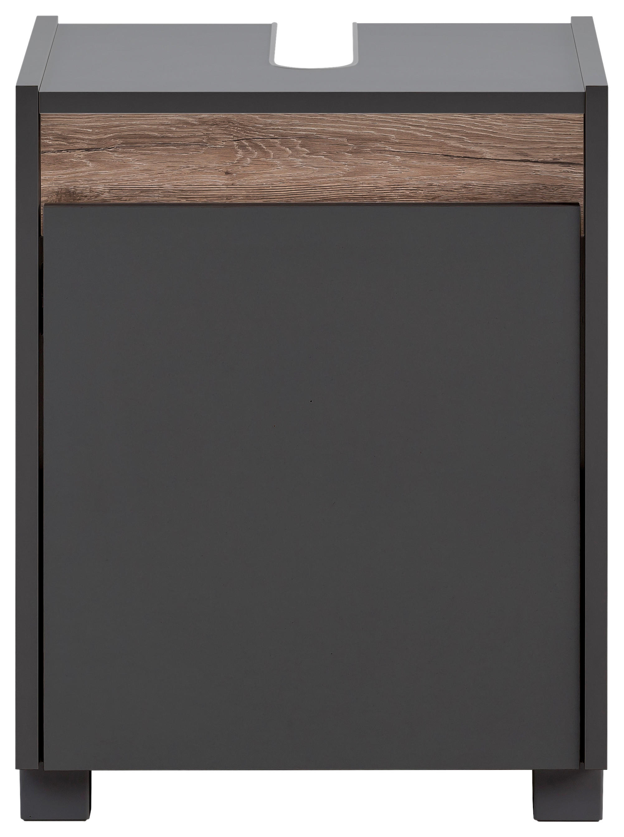Waschbeckenunterschrank Cosmo anthrazit B/H/T: ca. 41,8x54,6x33 cm Cosmo - anthrazit (41,80/54,60/33,00cm) - Möbelpartner