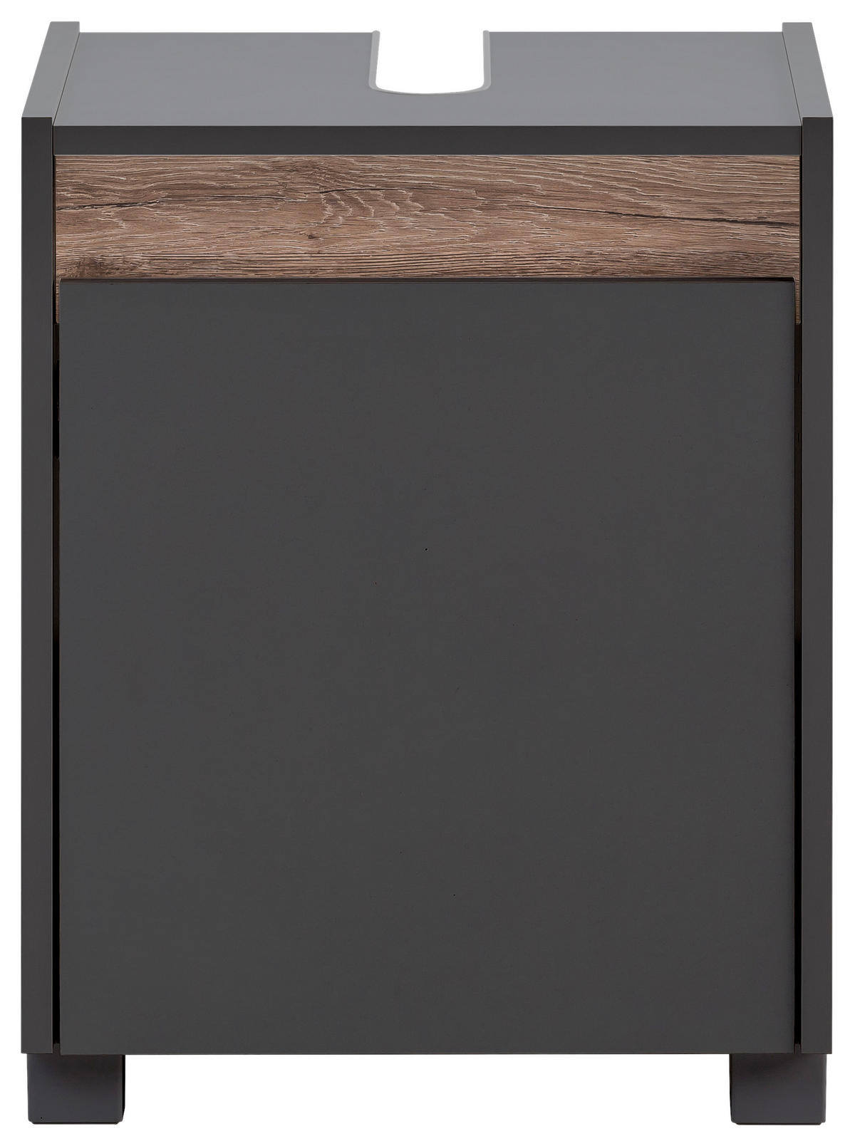 Waschbeckenunterschrank Cosmo anthrazit B/H/T: ca. 41,8x54,6x33 cm Cosmo - anthrazit (41,80/54,60/33,00cm) - Möbelpartner