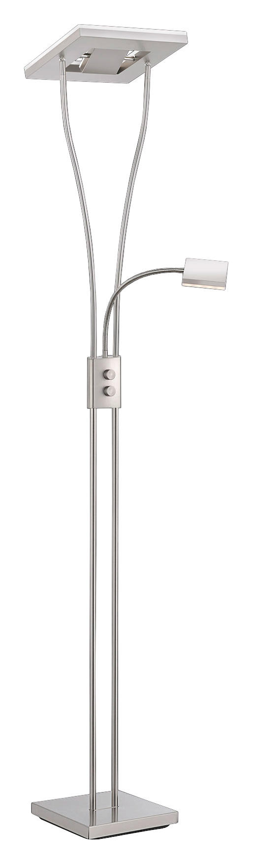 LeuchtenDirekt Deckenfluter 11780-55 Chrom Eisen H: ca. 190 cm LED-Deckenfluter_Helia - Chrom (190,00cm)