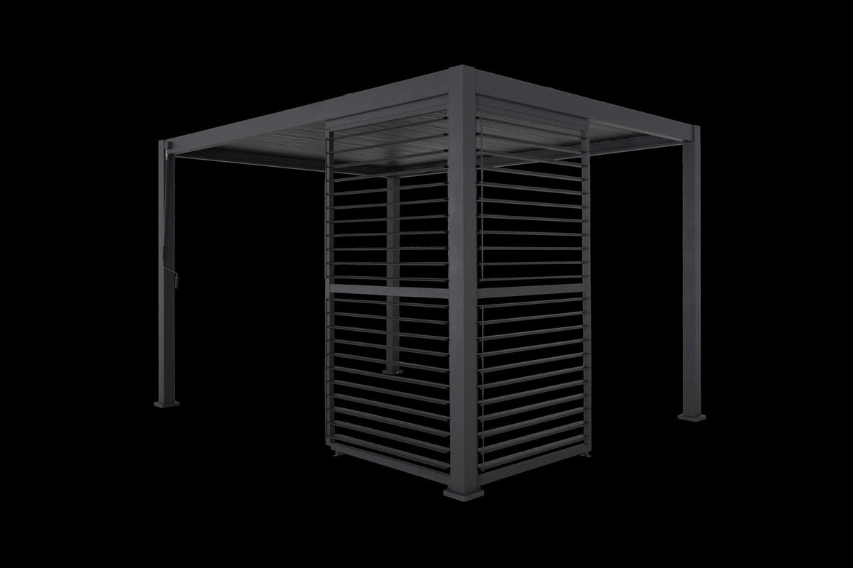 Mirador Lamellenwand für Pergola Deluxe Plus anthrazit Aluminium B/H/L: ca. 93x238,65x7 cm Deluxe Plus - anthrazit (7,00/93,00/238,65cm) - Mirador