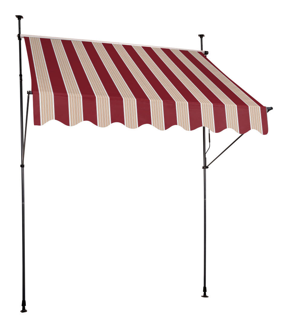Klemm-Markise Amrum rot B/L: ca. 250x150 cm Amrum - beige/rot (250,00/150,00cm)