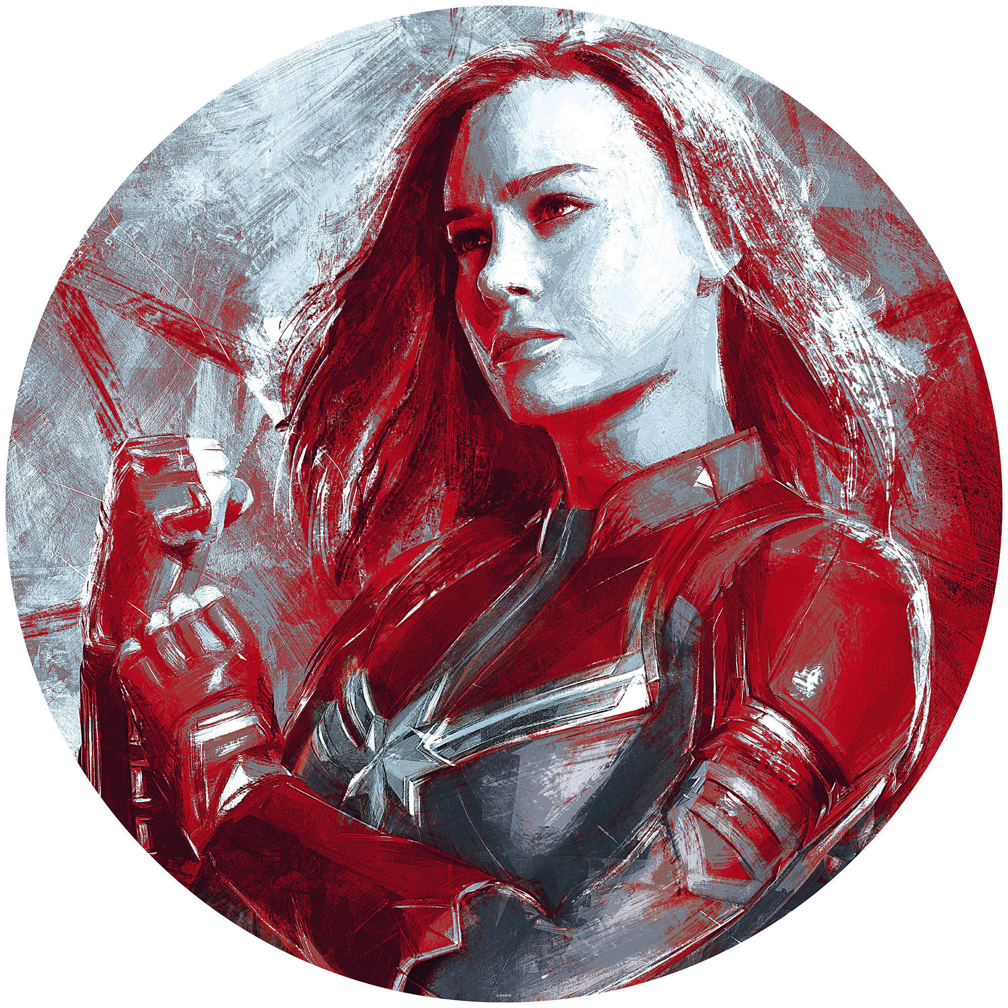 Komar Fototapete Avengers Painting Captain Marvel D: ca. 125 cm Avengers Painting Captain Marvel - (125,00cm) - Komar