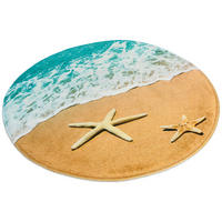 Badematte Badematte_Strand ca.70cm rund - multicolor (70,00cm)