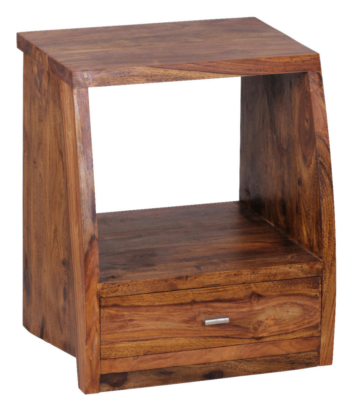 Nachtkonsole braun B/H/T: ca. 40x53x45 cm Nachttisch MUMBAI - braun (40,00/53,00/45,00cm) - Wohnling