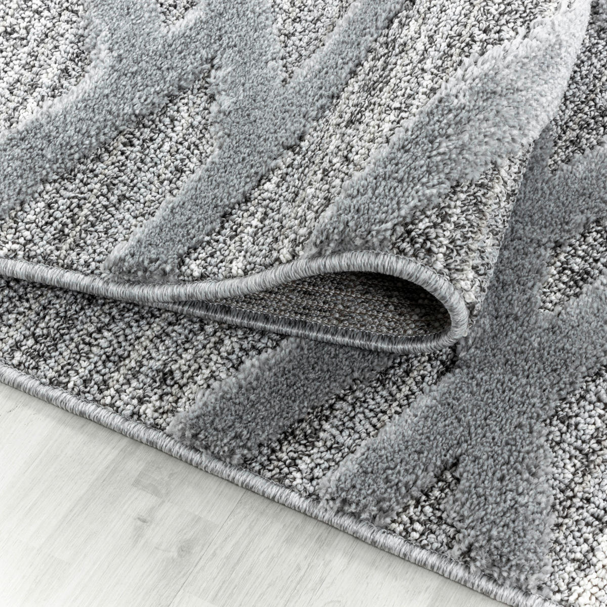 Ayyildiz Teppich PISA grau B/L: ca. 80x250 cm PISA - grau (80,00/250,00cm) - Ayyildiz