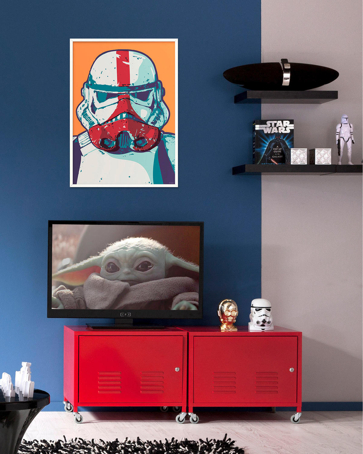 Komar Poster Mandalorian Pop Art Stormtrooper Disney B/L: ca. 40x50 cm Mandalorian Pop Art Stormtrooper - (40,00/50,00cm) - Komar