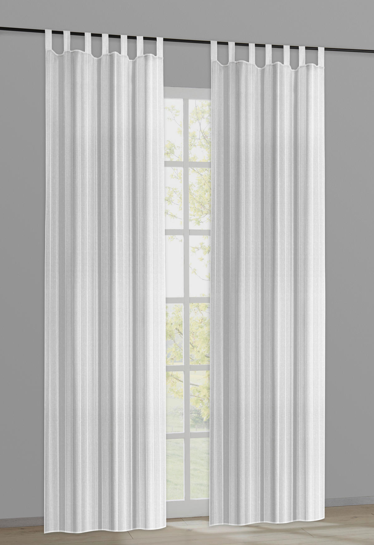 Kombivorhang Lisa wollweiß B/L: ca. 135x245 cm Lisa - wollweiß (135,00/245,00cm)