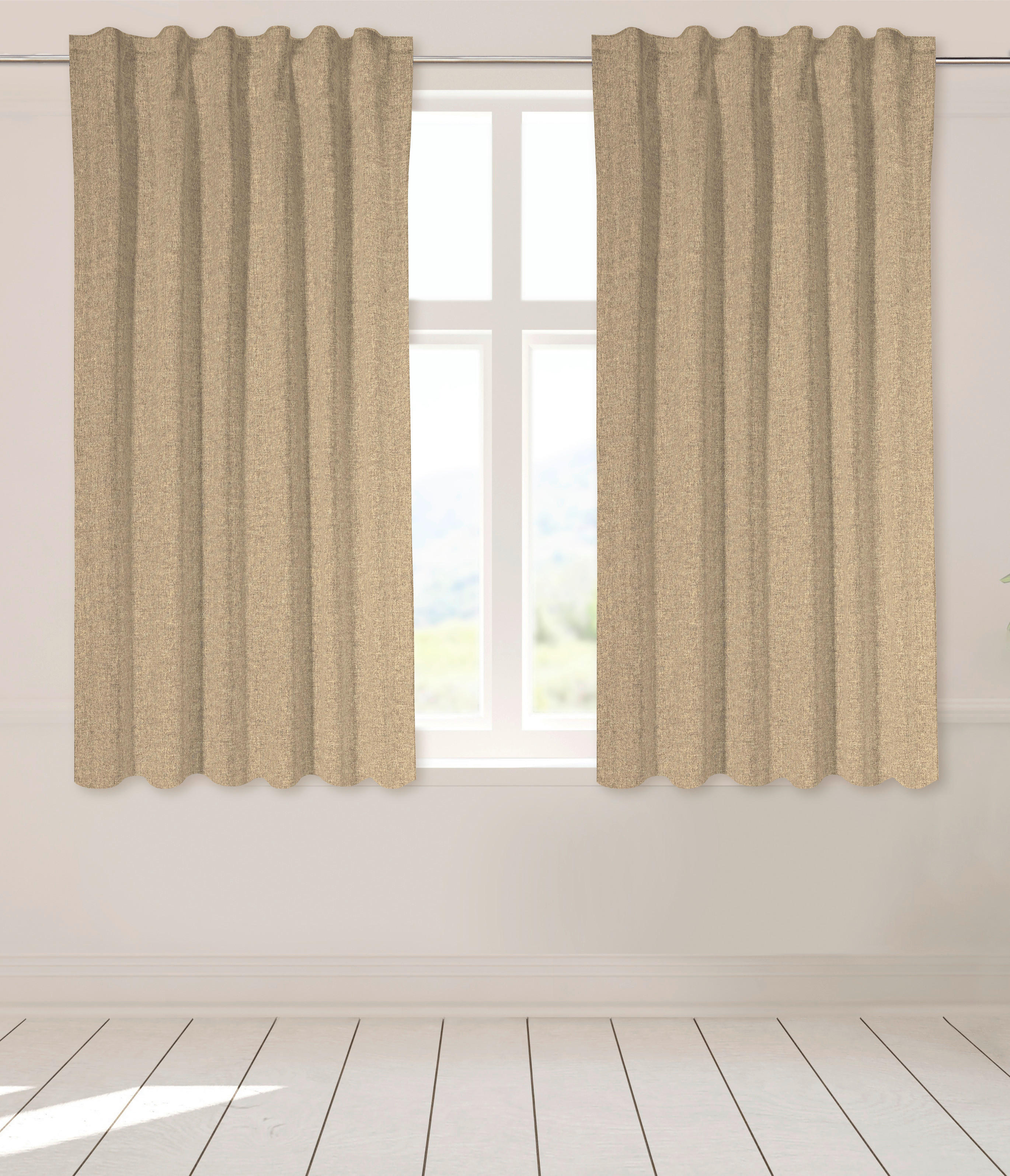Kombivorhang Ulrich sand B/L: ca. 135x175 cm Ulrich - sand (135,00/175,00cm) - POCOline