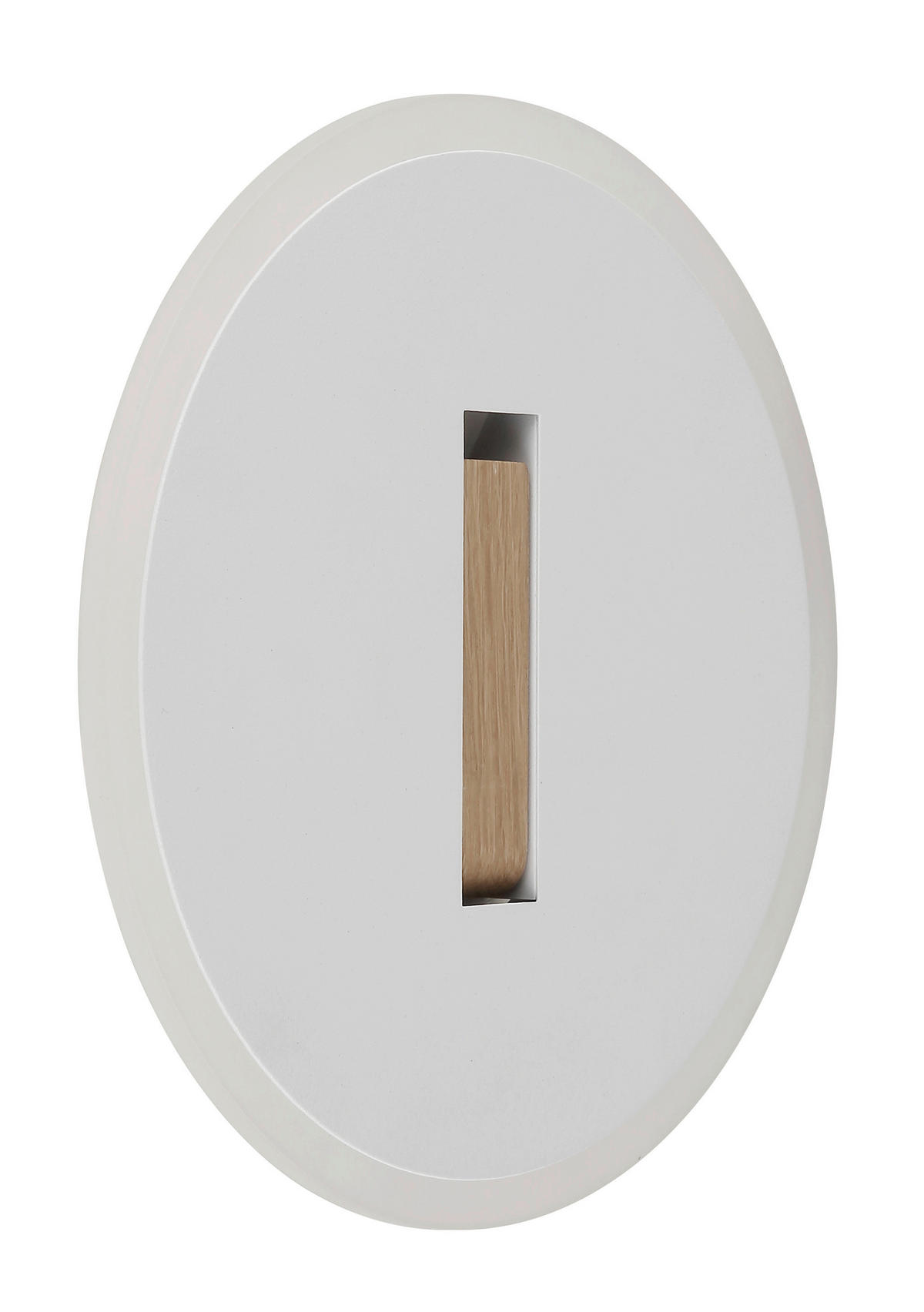 GLOBO LED-Wandleuchte AVERY 78410W Opal weiß dunkelbraun Kunststoff Holz Metall L/D: ca. 3x20,5 cm 1 Brennstellen AVERY - dunkelbraun/weiß (20,50cm) - GLOBO