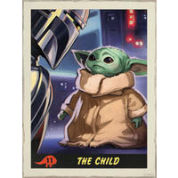 Komar Poster Mandalorian The Child Trading Card Disney B/L: ca. 30x40 cm Mandalorian The Child Trading Card - (30,00/40,00cm) - Komar