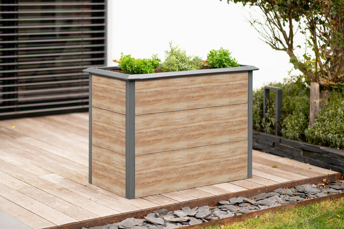 Westmann Hochbeet Primus-Multi M natur Metall B/H/L: ca. 100x77x50 cm Primus-Multi M - natur (50,00/100,00/77,00cm) - Westmann