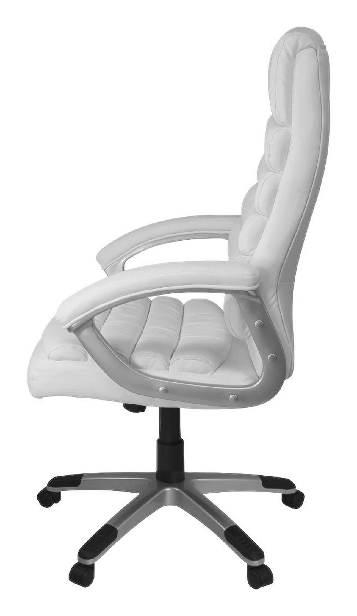Drehstuhl weiß Kunstleder Bürostuhl Valencia - weiß (60,00/125,00/60,00cm) - Amstyle