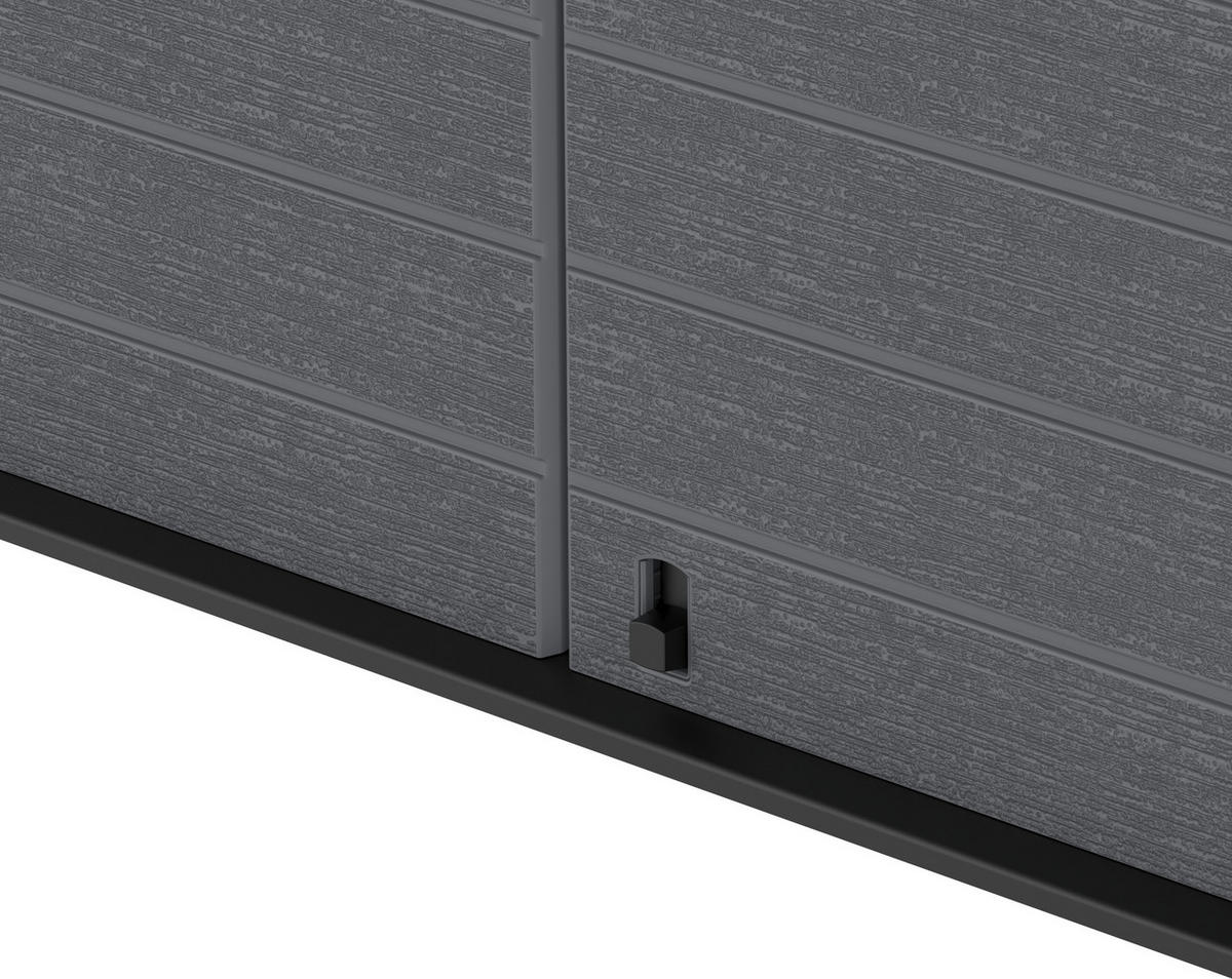VCM Mülltonnenbox 2er StoreAway grau Kunststoff B/H/L: ca. 145x125x83 cm StoreAway - grau (83,00/145,00/125,00cm) - VCM